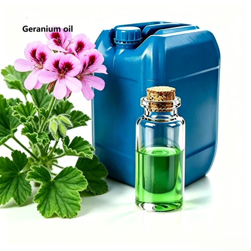 Pure Pelargonium Graveolens Geranium Oil, Floral Rose Scent for Perfume Skincare Aromatherapy Soap Candle Fragrance Raw