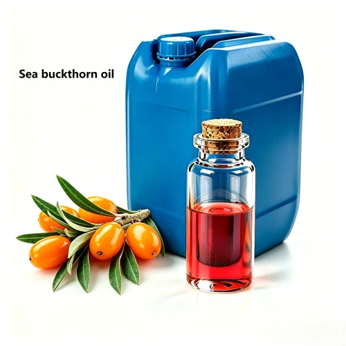100% Pure Cold Pressed Sea Buckthorn Fruit Oil Hippophae Rhamnoides, Rich Omega7 Carotenoid